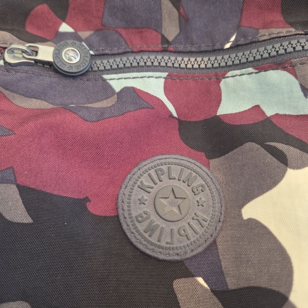 Kipling Seoul Small Camo Backpack Travel Daypack Camo L Tonal - Picture 10 of 16
